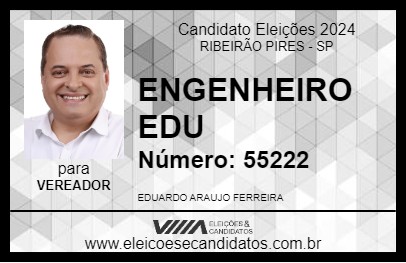 Candidato ENGENHEIRO EDU 2024 - RIBEIRÃO PIRES - Eleições