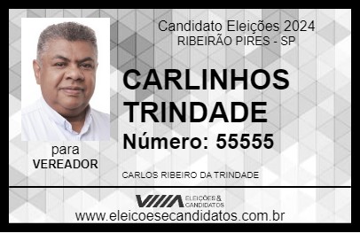 Candidato CARLINHOS TRINDADE 2024 - RIBEIRÃO PIRES - Eleições