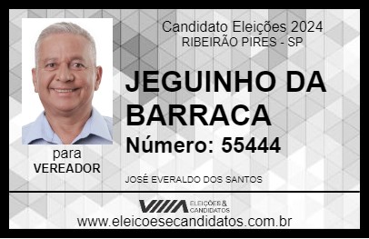 Candidato JEGUINHO DA BARRACA 2024 - RIBEIRÃO PIRES - Eleições