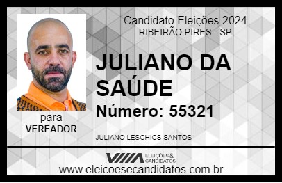 Candidato JULIANO DA SAÚDE 2024 - RIBEIRÃO PIRES - Eleições