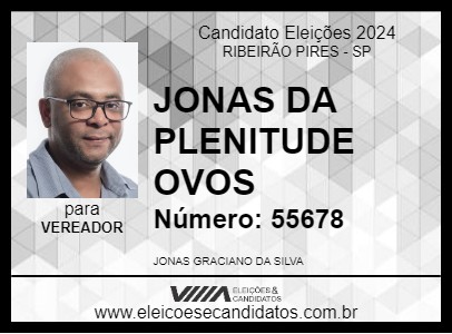 Candidato JONAS DA PLENITUDE OVOS 2024 - RIBEIRÃO PIRES - Eleições