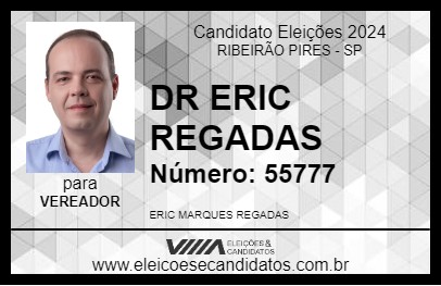 Candidato DR ERIC REGADAS 2024 - RIBEIRÃO PIRES - Eleições