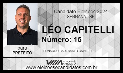 Candidato LÉO CAPITELLI 2024 - SERRANA - Eleições