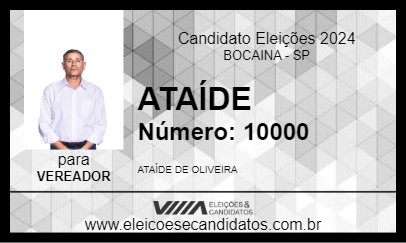 Candidato ATAÍDE 2024 - BOCAINA - Eleições