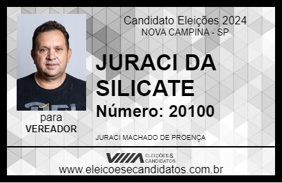 Candidato JURACI DA SILICATE 2024 - NOVA CAMPINA - Eleições