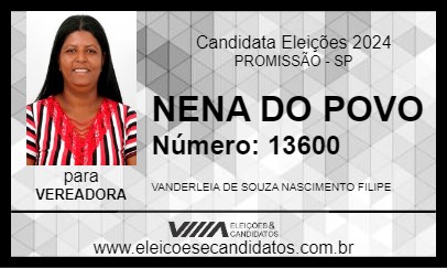 Candidato NENA DO POVO 2024 - PROMISSÃO - Eleições