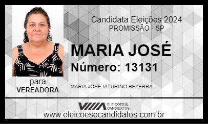 Candidato MARIA JOSÉ 2024 - PROMISSÃO - Eleições