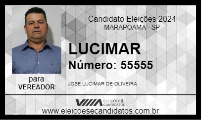 Candidato LUCIMAR 2024 - MARAPOAMA - Eleições