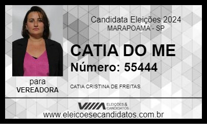 Candidato CATIA DO ME 2024 - MARAPOAMA - Eleições