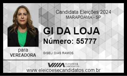 Candidato GI DA LOJA 2024 - MARAPOAMA - Eleições