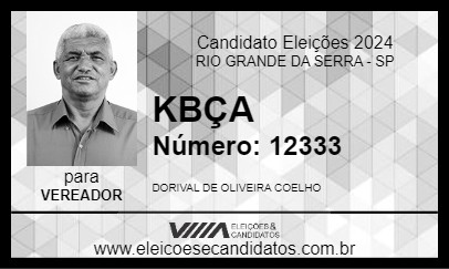 Candidato KBÇA 2024 - RIO GRANDE DA SERRA - Eleições