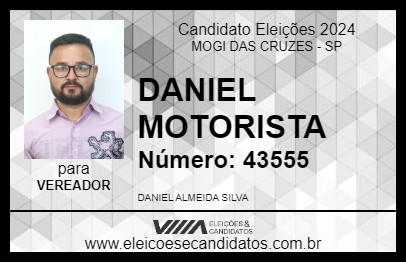 Candidato DANIEL MOTORISTA 2024 - MOGI DAS CRUZES - Eleições