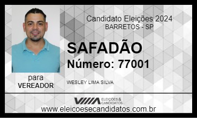 Candidato SAFADÃO 2024 - BARRETOS - Eleições