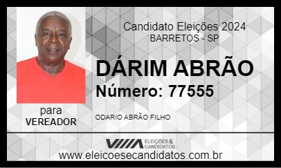 Candidato DÁRIM ABRÃO 2024 - BARRETOS - Eleições