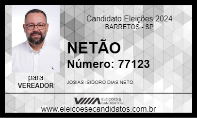 Candidato NETÃO 2024 - BARRETOS - Eleições