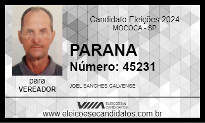 Candidato PARANA 2024 - MOCOCA - Eleições