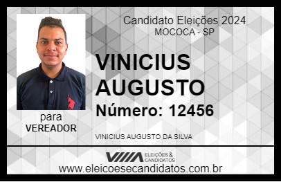 Candidato VINICIUS AUGUSTO 2024 - MOCOCA - Eleições