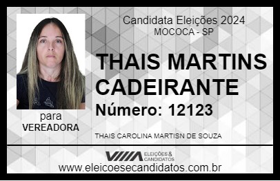 Candidato THAIS MARTINS CADEIRANTE 2024 - MOCOCA - Eleições