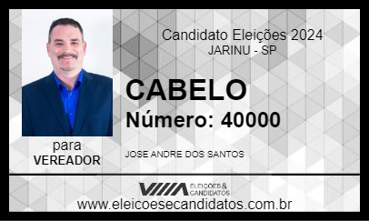 Candidato CABELO 2024 - JARINU - Eleições