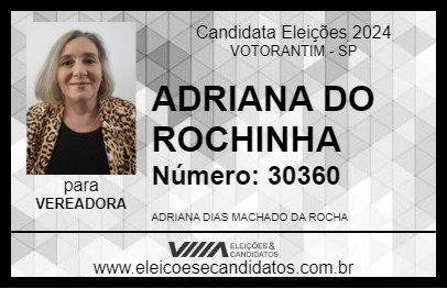 Candidato ADRIANA DO ROCHINHA 2024 - VOTORANTIM - Eleições