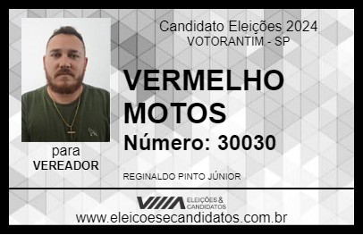 Candidato VERMELHO MOTOS 2024 - VOTORANTIM - Eleições