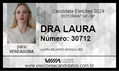 Candidato DRA LAURA 2024 - VOTORANTIM - Eleições