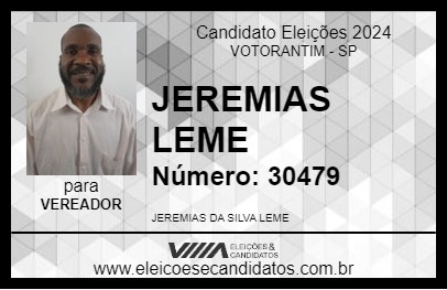 Candidato JEREMIAS LEME 2024 - VOTORANTIM - Eleições