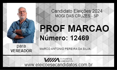 Candidato PROF MARCAO 2024 - MOGI DAS CRUZES - Eleições