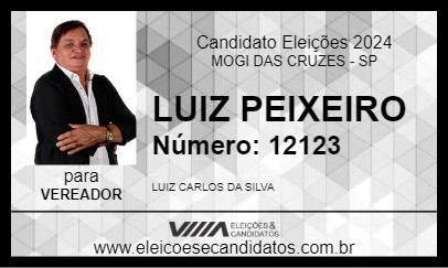 Candidato LUIZ PEIXEIRO 2024 - MOGI DAS CRUZES - Eleições