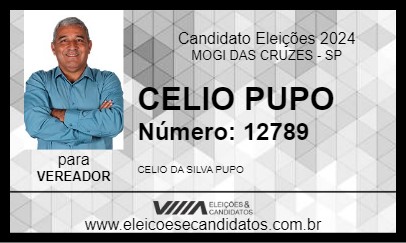 Candidato CELIO PUPO 2024 - MOGI DAS CRUZES - Eleições