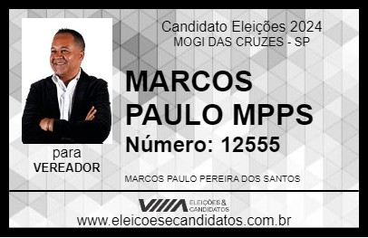 Candidato MARCOS PAULO MPPS 2024 - MOGI DAS CRUZES - Eleições