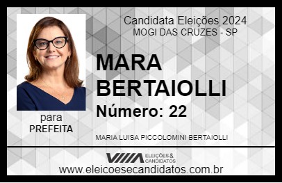 Candidato MARA BERTAIOLLI 2024 - MOGI DAS CRUZES - Eleições