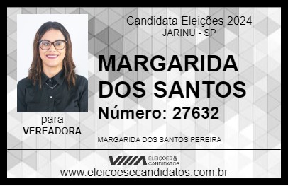 Candidato MARGARIDA DOS SANTOS 2024 - JARINU - Eleições