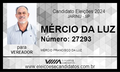 Candidato MÉRCIO DA LUZ 2024 - JARINU - Eleições