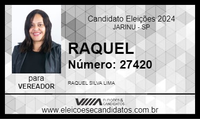 Candidato RAQUEL 2024 - JARINU - Eleições