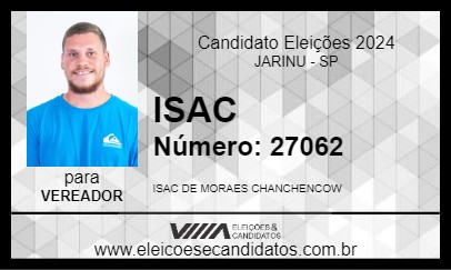 Candidato ISAC 2024 - JARINU - Eleições