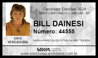 Candidato BILL DAINESI 2024 - SANTO ANTÔNIO DO JARDIM - Eleições