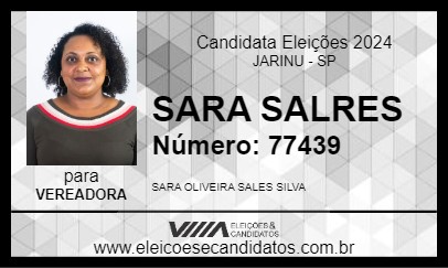 Candidato SARA SALRES 2024 - JARINU - Eleições