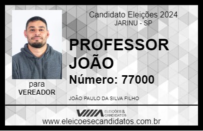 Candidato PROFESSOR JOÃO 2024 - JARINU - Eleições