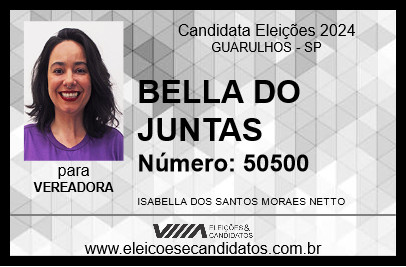 Candidato BELLA DO JUNTAS 2024 - GUARULHOS - Eleições