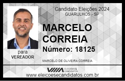 Candidato MARCELO CORREIA 2024 - GUARULHOS - Eleições