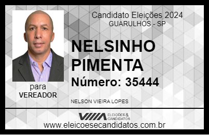 Candidato NELSINHO PIMENTA 2024 - GUARULHOS - Eleições