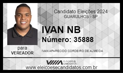 Candidato IVAN NB 2024 - GUARULHOS - Eleições