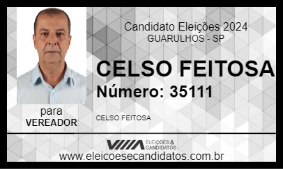 Candidato CELSO FEITOSA 2024 - GUARULHOS - Eleições