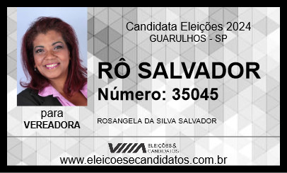 Candidato RÔ SALVADOR 2024 - GUARULHOS - Eleições