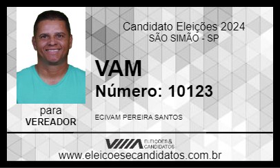 Candidato VAM 2024 - SÃO SIMÃO - Eleições