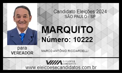 Candidato MARQUITO 2024 - SÃO PAULO - Eleições