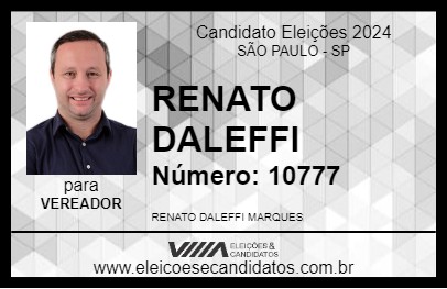 Candidato RENATO DALEFFI 2024 - SÃO PAULO - Eleições