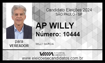 Candidato AP WILLY 2024 - SÃO PAULO - Eleições