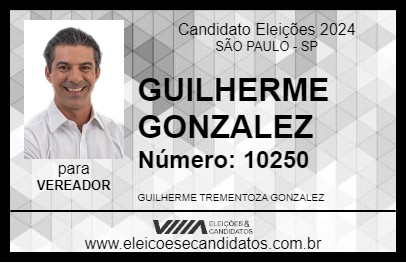 Candidato GUILHERME GONZALEZ 2024 - SÃO PAULO - Eleições